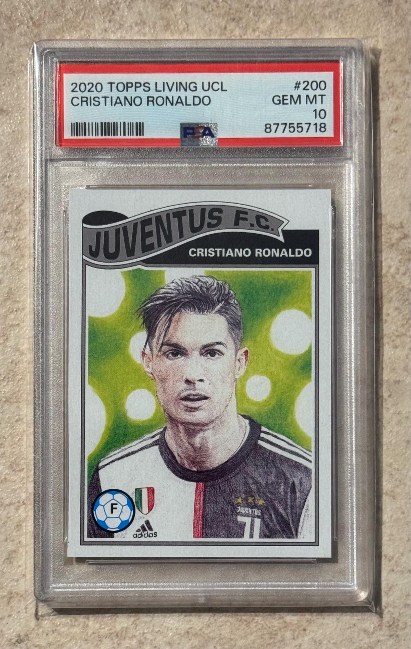 2021 Topps Living UCL Cristiano Ronaldo PSA 10 Gem Mint - Etsy New 