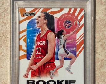 Tarjeta Panini Instant WNBA Caitlin Clark #A de 2024, calificación PSA 10 Gem Mint, Novata del Año (RC)
