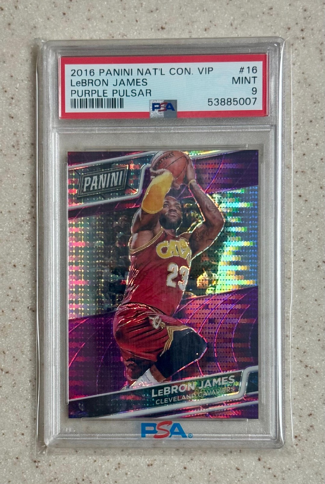 2016 Lebron James SP #D/50 Purple Pulsar Prizm PSA 9 Mint - Etsy