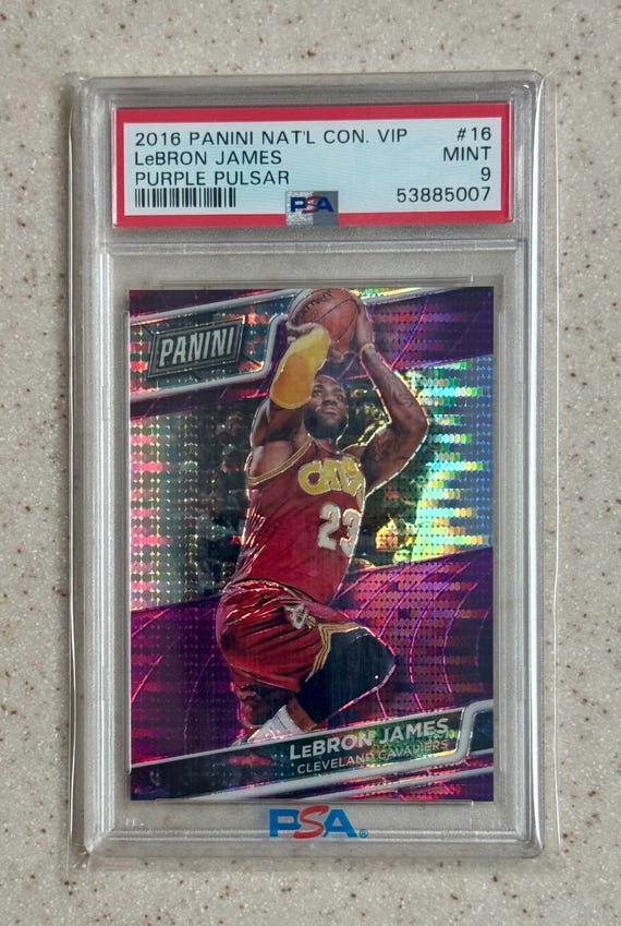 1*5様 PURPLE PRIZM /50 LEBRON JAMES 2016 Lebron James SP #D/50 Purple Pulsar Prizm PSA 9 Mint - Etsy