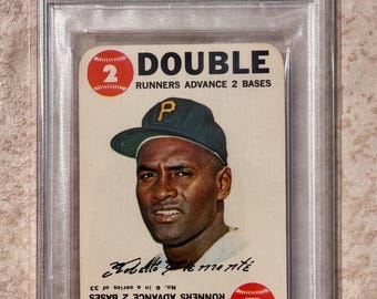 1968 Topps Spiel #6 Roberto Clemente PSA 4