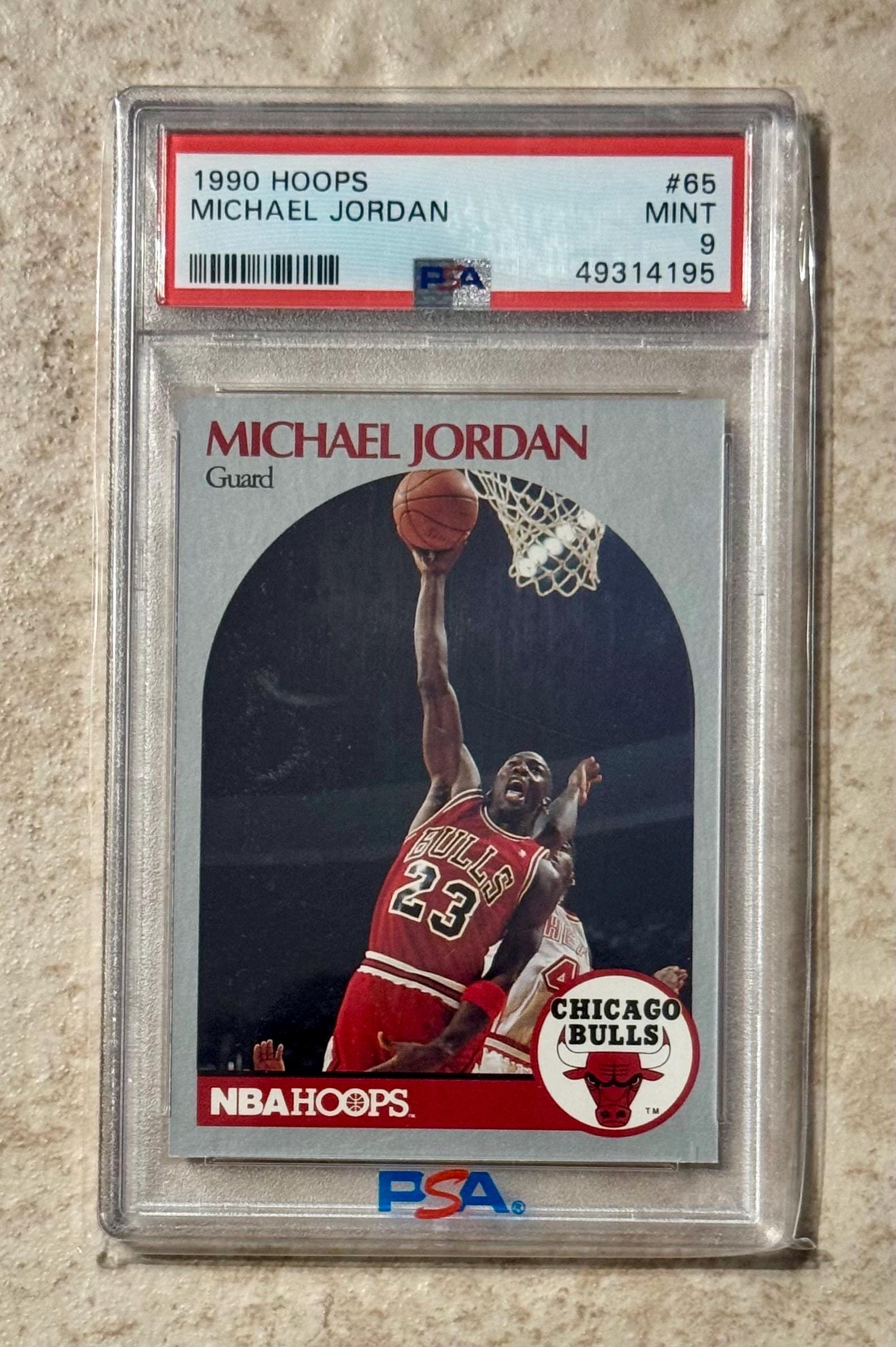 1991 Hoops #30 Michael Jordan PSA 9 Mint Chicago Bulls - Etsy