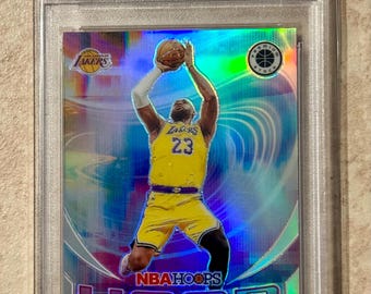 2023 PANINI HOOPS Premium Stock Hoopla Silver Prizm #10 Lebron