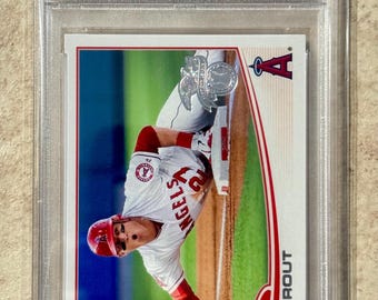 2013 Topps Team Set Sliding #AL-11 Mike Trout PSA 10 Gem Mint Rookie Cup Card