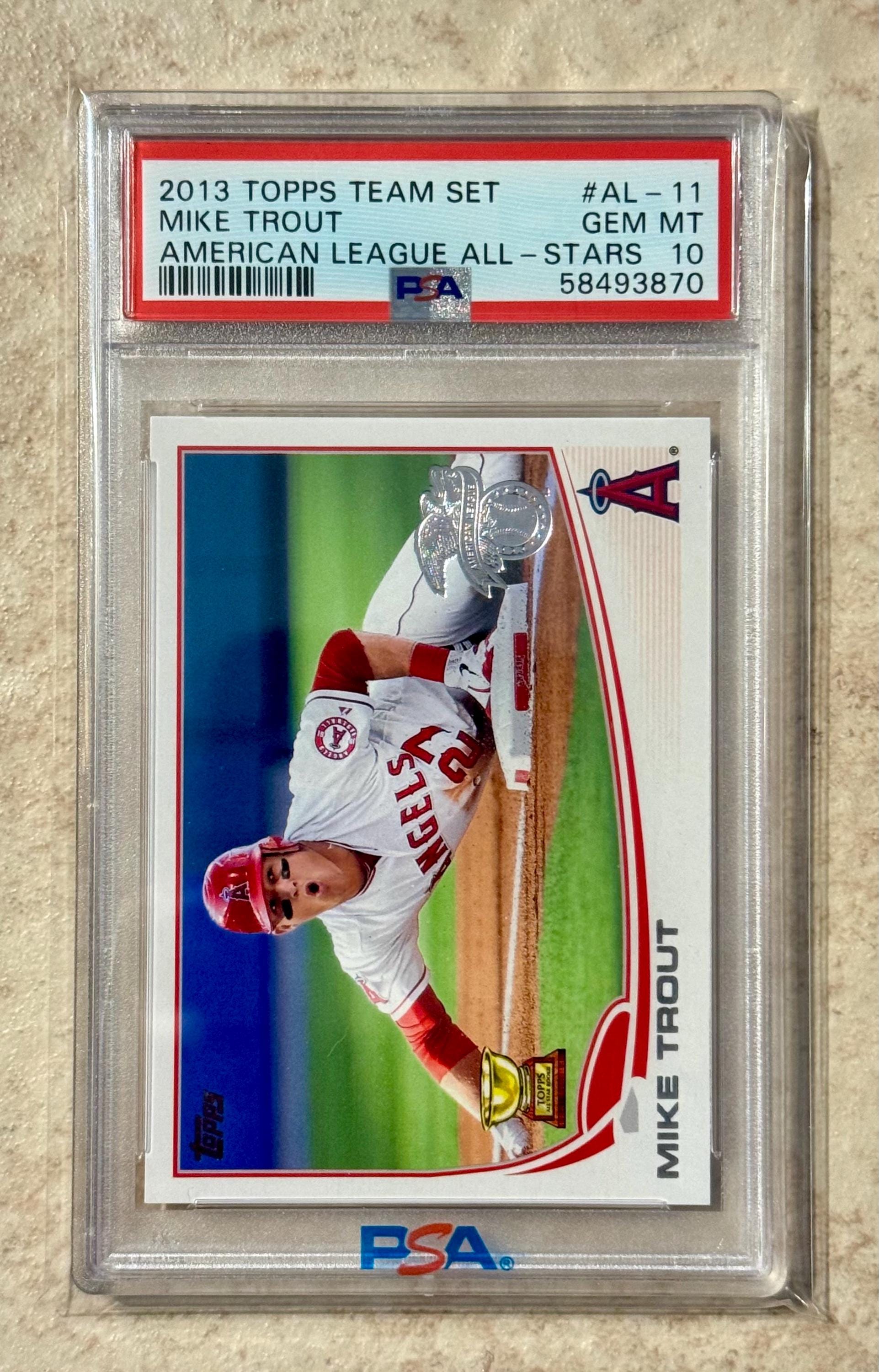 Trout Mike 0 PSA Topps Psa - | Etsy Chrome eBay 1 Graded Card 