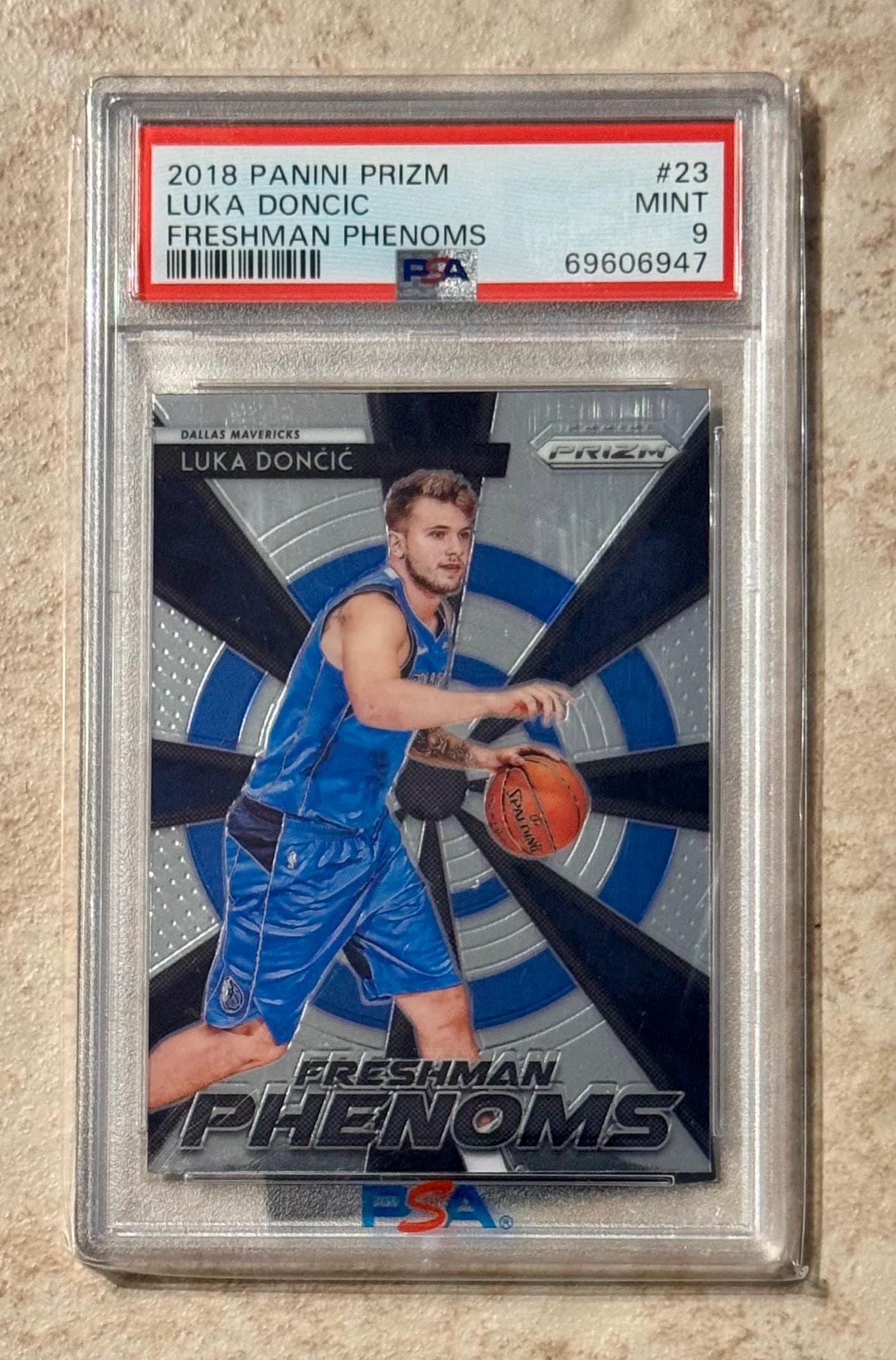 2018-19 Panini Prizm - Luka Dončić #23 Freshman Phenoms (RC) PSA 9 