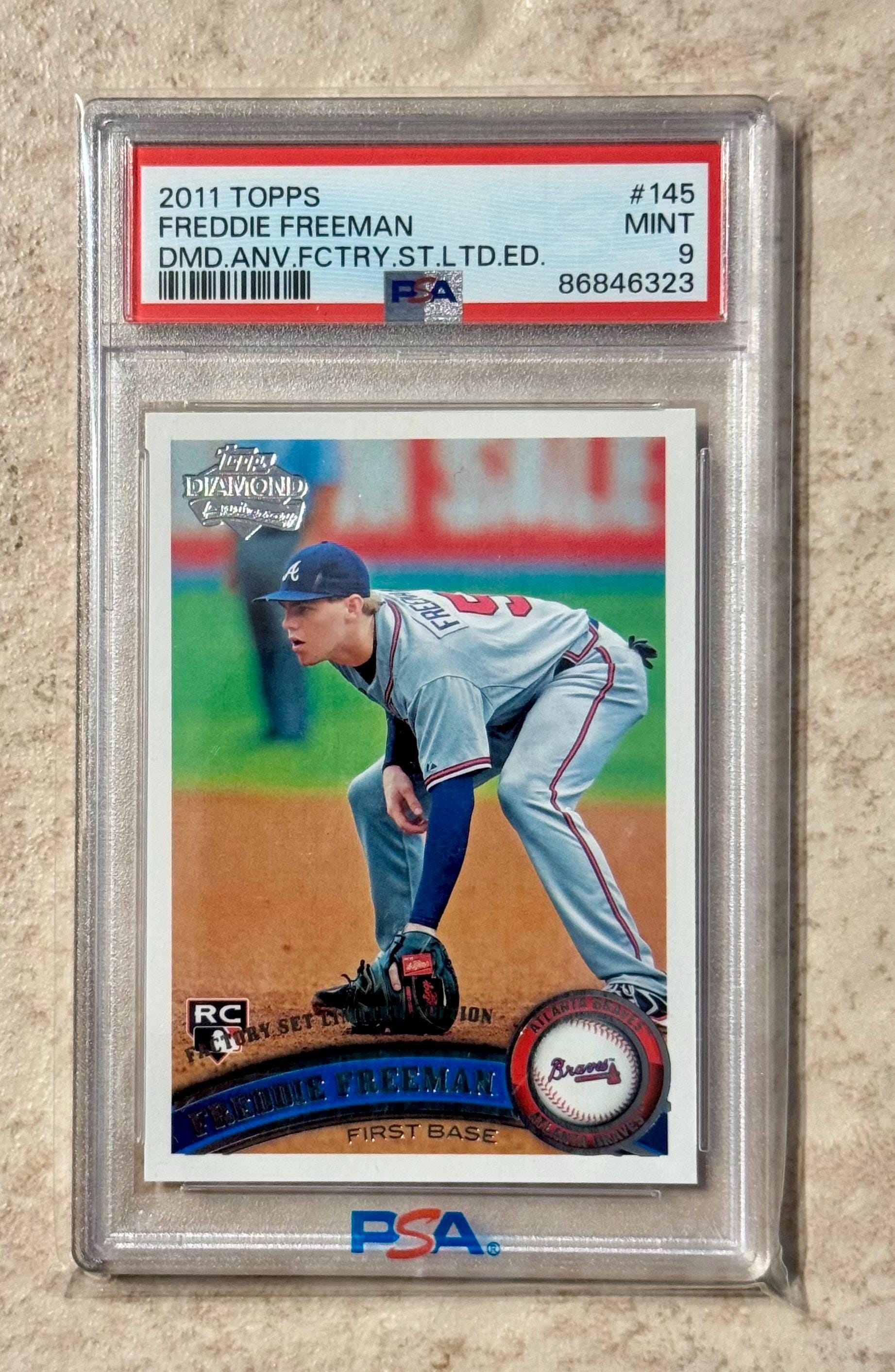 2011 Topps - Freddie Freeman #145 Diamond Anniversary PSA 9 Mint 