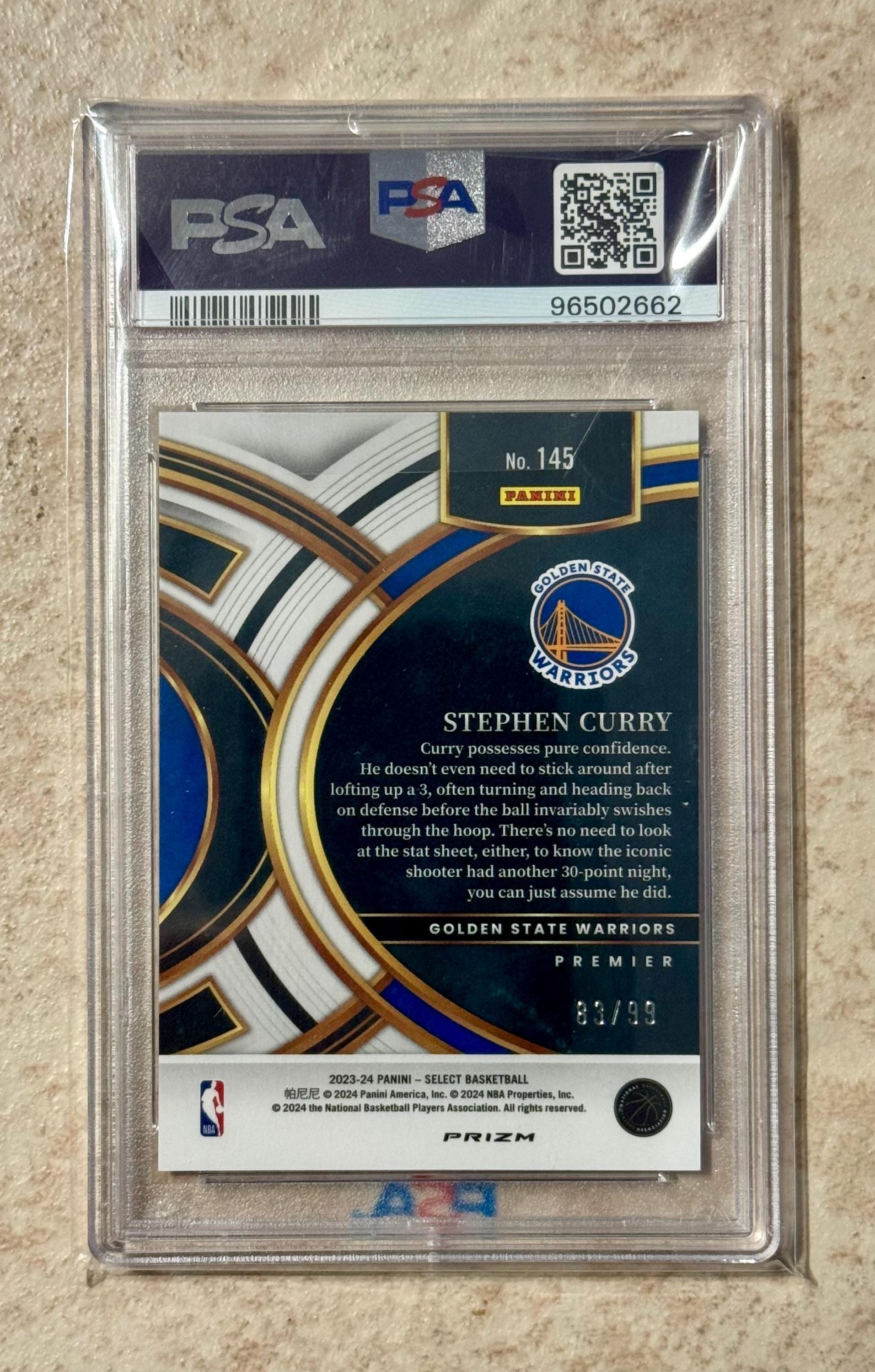 2017-18 Donruss Optic #46 Stephen Curry Golden State Warriors PSA 