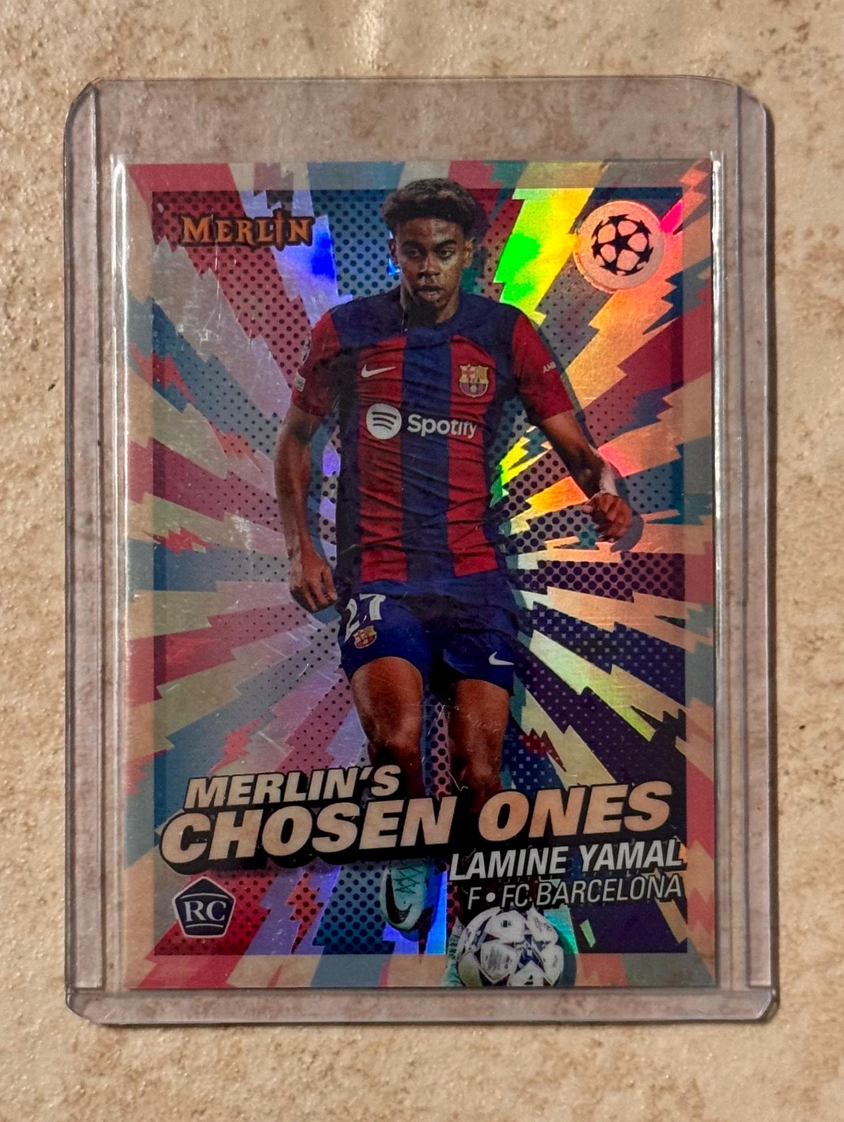 2023-24 TOPPS Merlin UCC Chosen One #MC1 Lamine Yamal Barcelona
