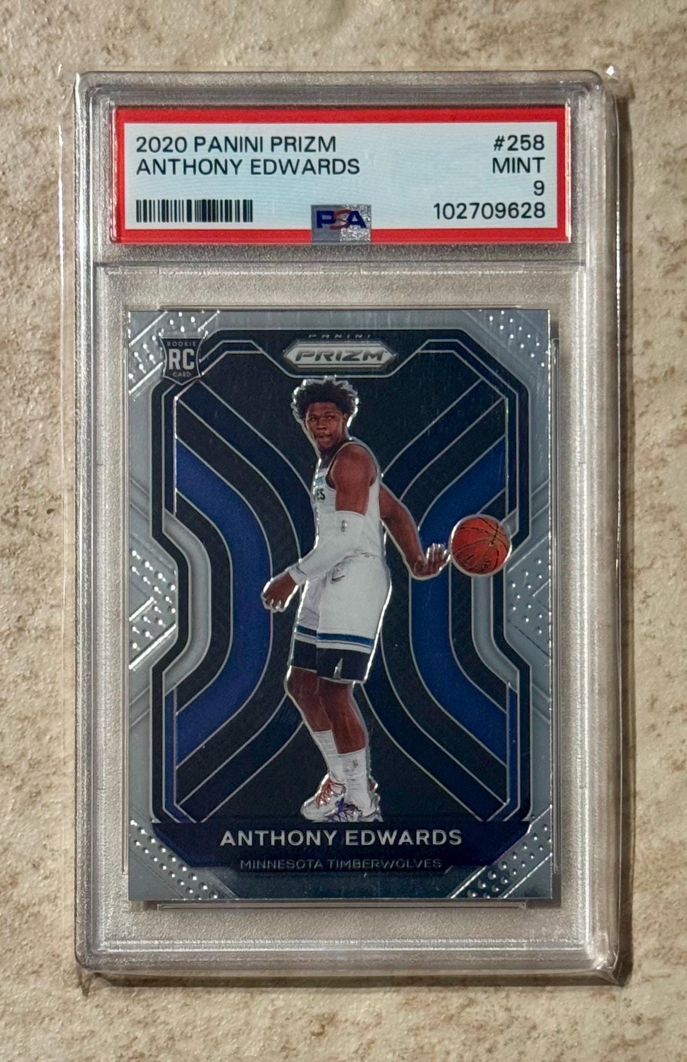 2020 PANINI PRIZM Anthony Edwards #258 PSA 9 Mint - Etsy Australia