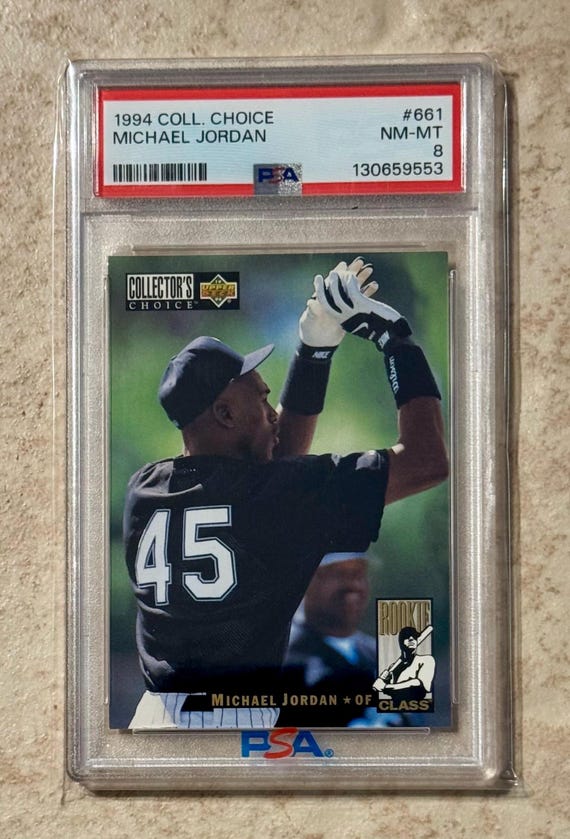 1994 Collectors Choice Michael Jordan #661 PSA 8 White Sox Rookie