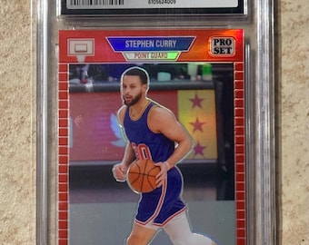 Stephen Curry 2023-24 Leaf Pro Set Guldröd #PSG-39 #d/89 Golden State Warriors CGC 10 Gem Mint