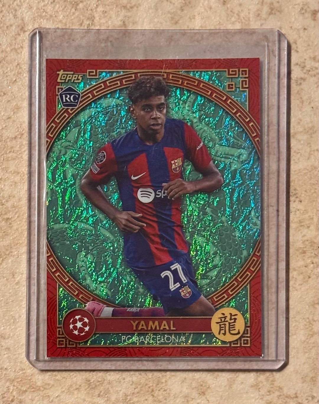 2023-24 Topps Jade UEFA Lamine Yamal #NY-7 Chinese New Year Fcb