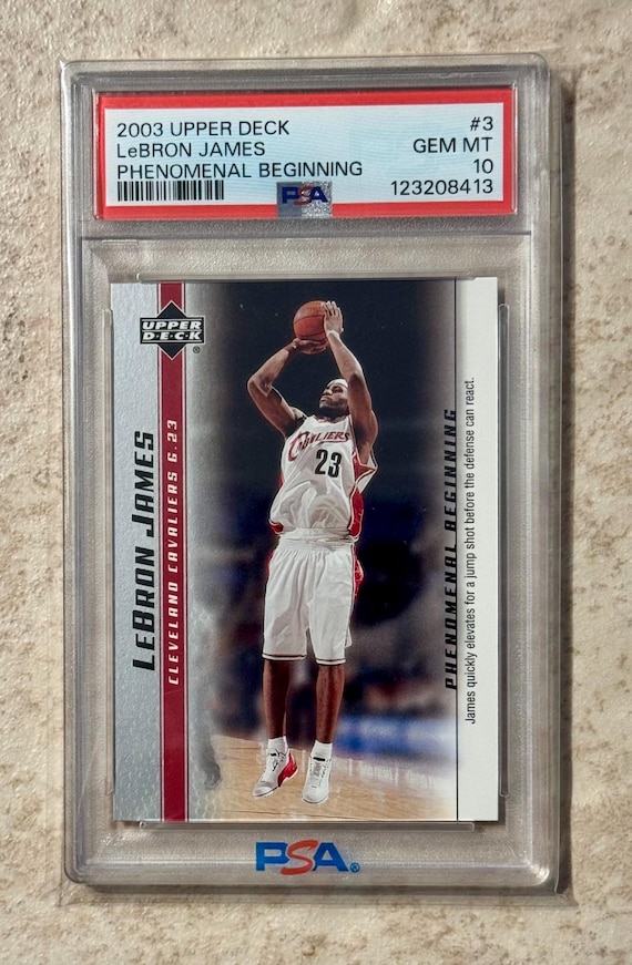 2003-04 Upper Deck Lebron James #3 Phenomenal Beginnings PSA 10