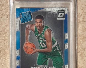 Jayson Tatum 2017 Panini Donruss Optic #3 Cartão de Novato PSA 10 Gem Mint