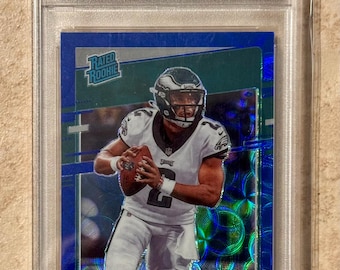 2020 Panini Donruss Optic Rated Rookie #164 Blue Scope Jalen Hurts RC PSA 10 Gem Mint Philadelphia Eagles Rookie Card RC