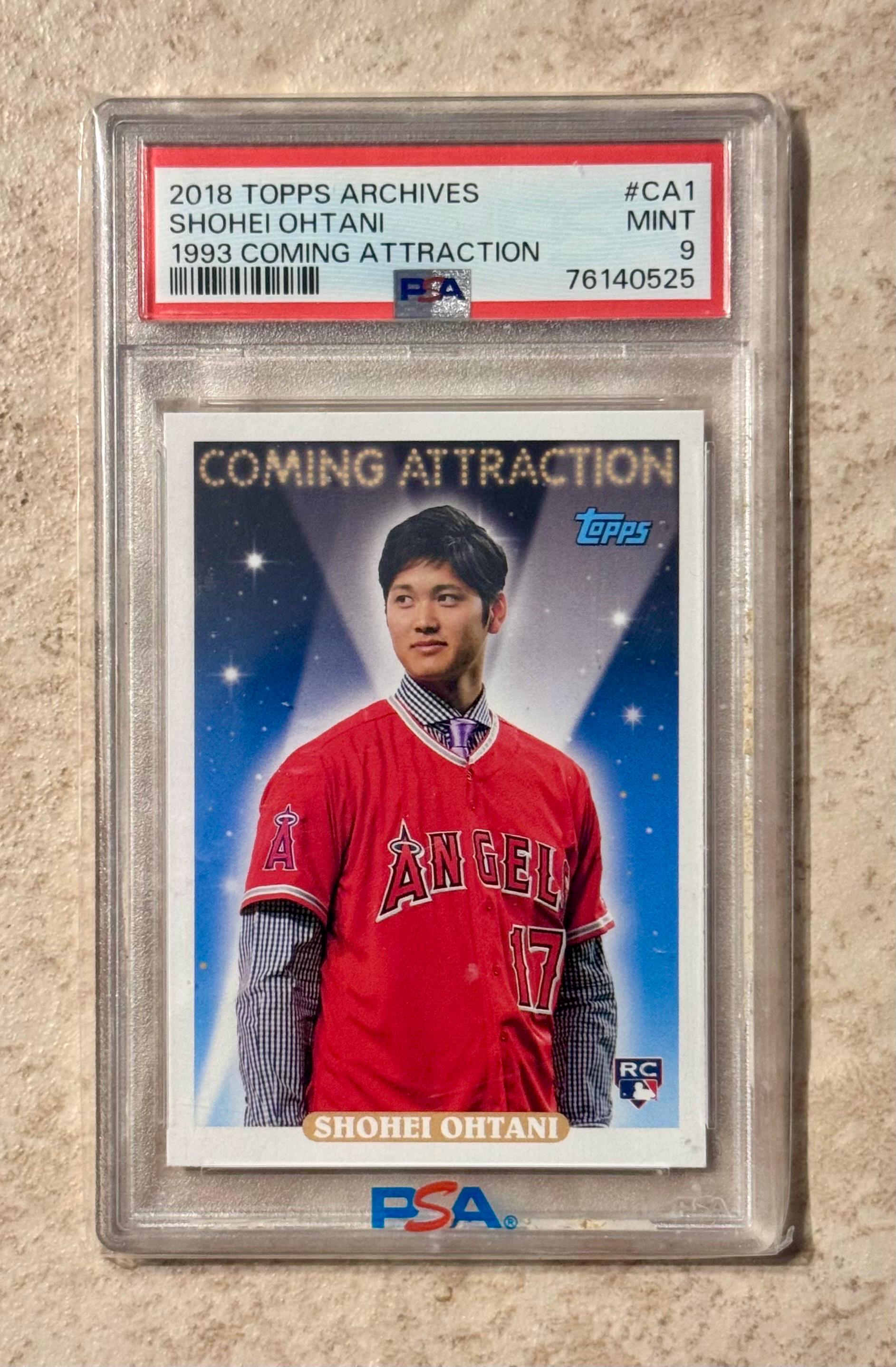 2018 TOPPS Archives 1993 Coming Attraction #CA1 Shohei Ohtani 