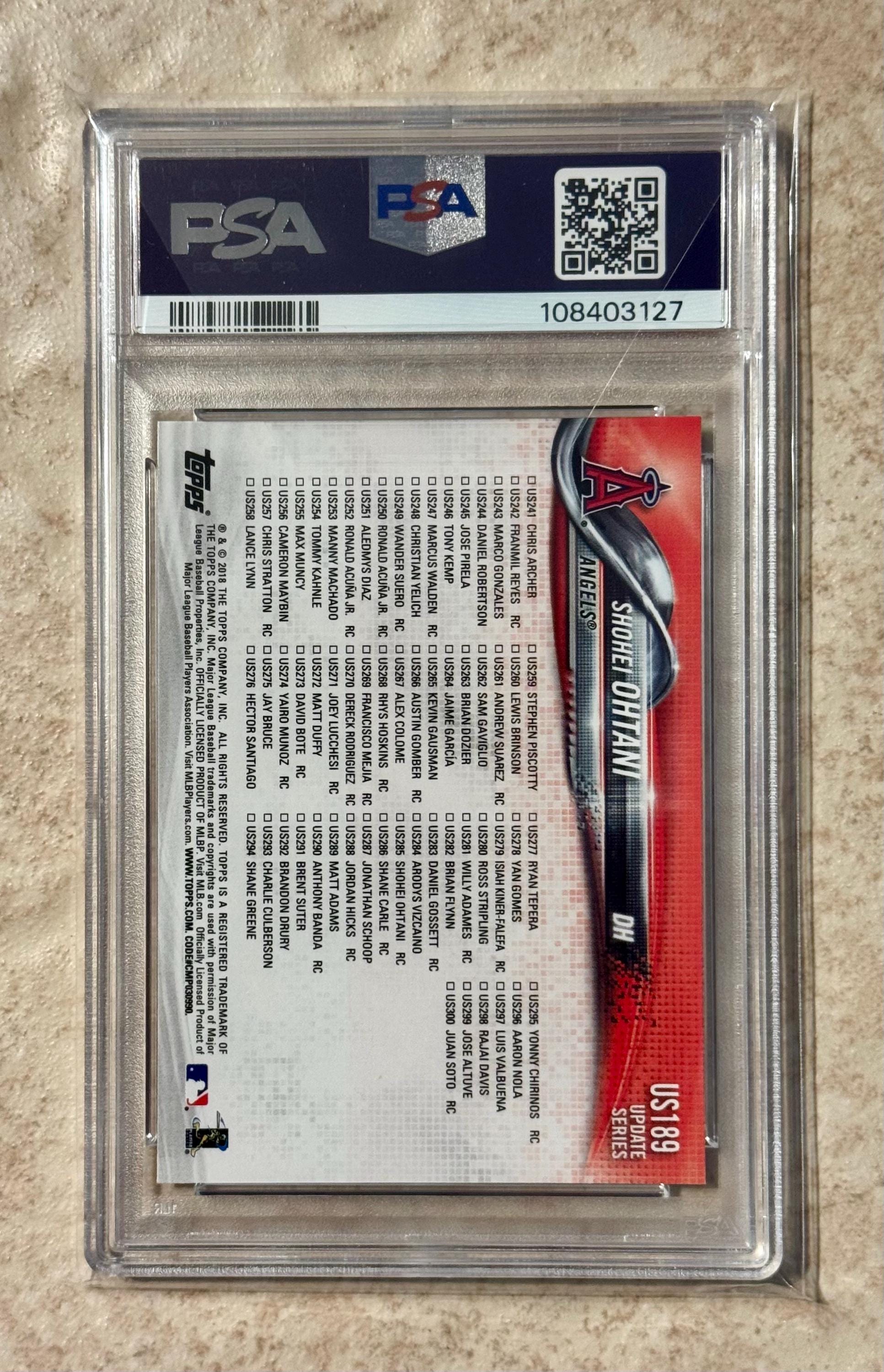 2018 Topps Ref Ohtani /569 RC PSA9 大谷 Amazon.com: Powers Collectibles Shohei Ohtani 2018 Topps Update