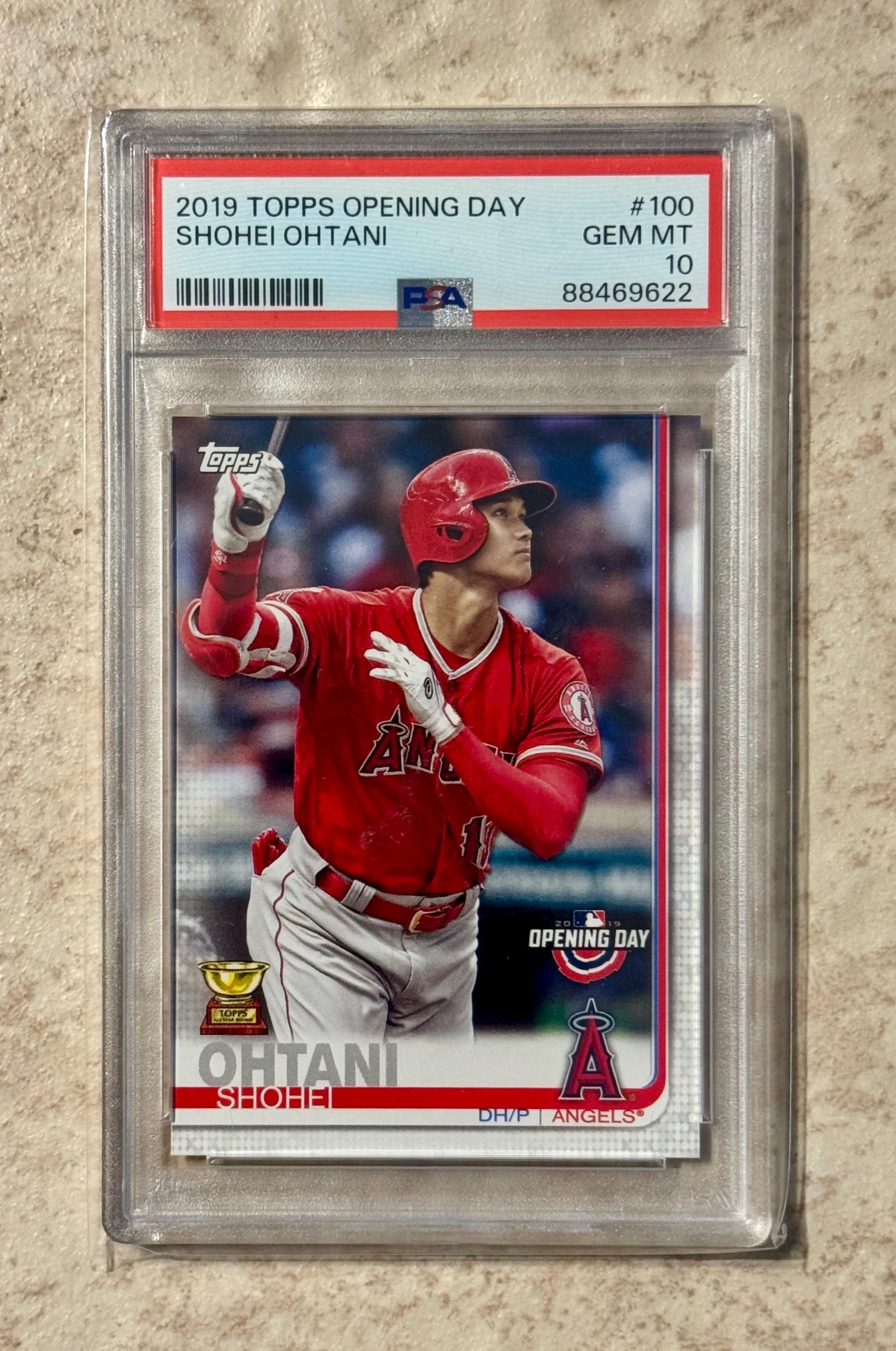 2019 Topps Opening Day #100 Shohei Ohtani Rookie Cup Card PSA 10 