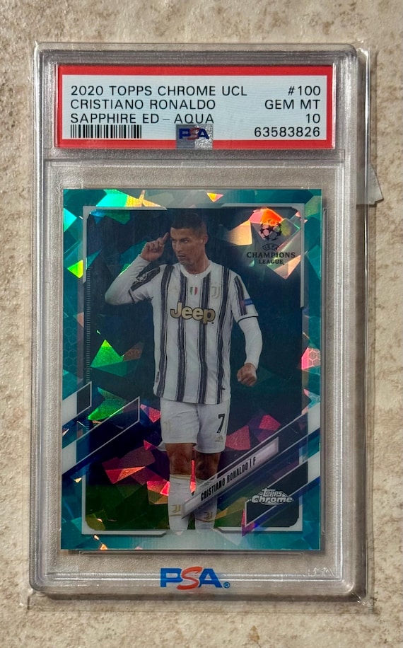 2020 Topps Chrome UCL #100 Juventus Sapphire Cristiano Ronaldo