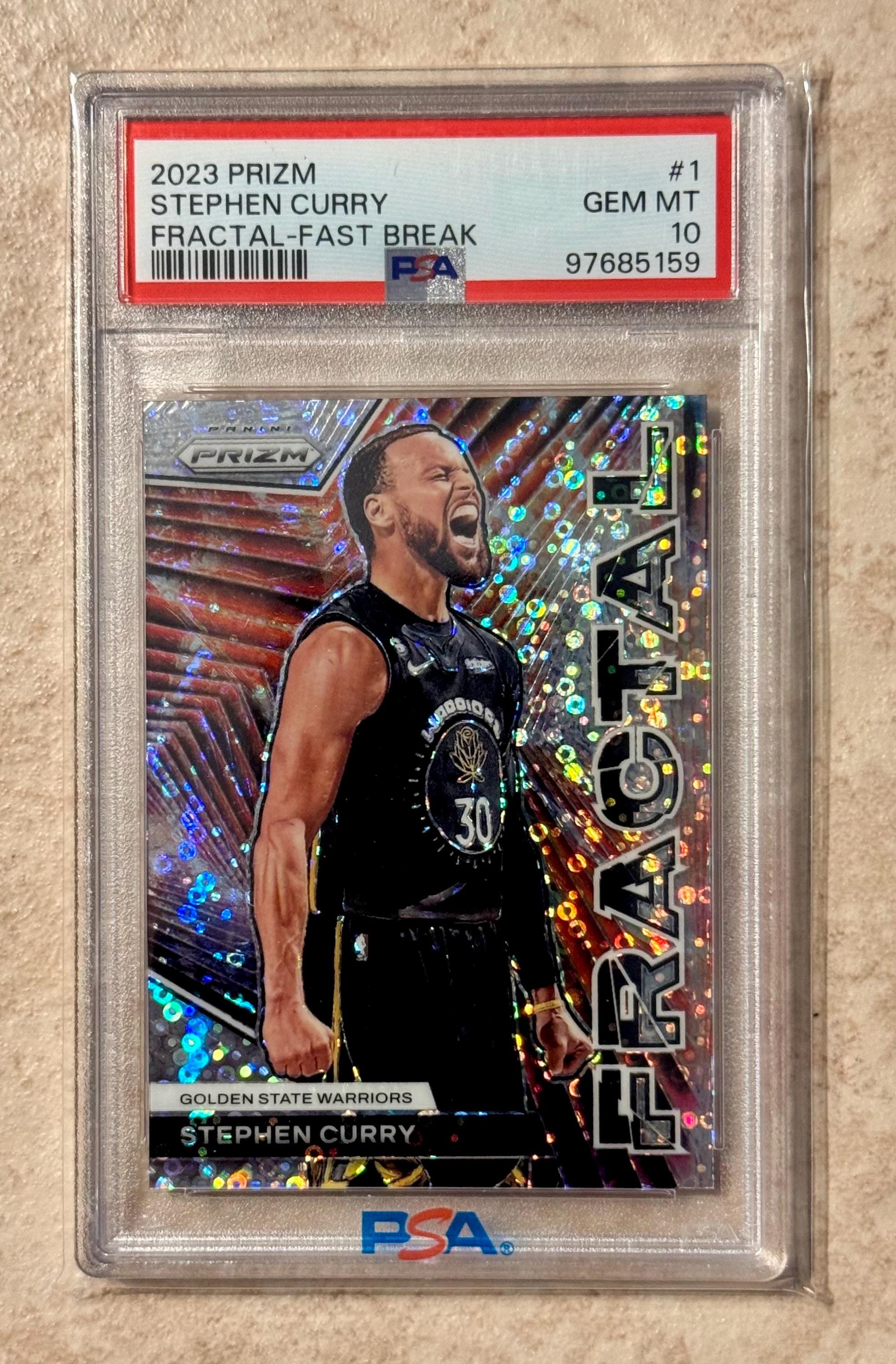 2023 Prizm Steph Curry #1 Fractal-fast Break PSA 10 Gem Mint - Etsy