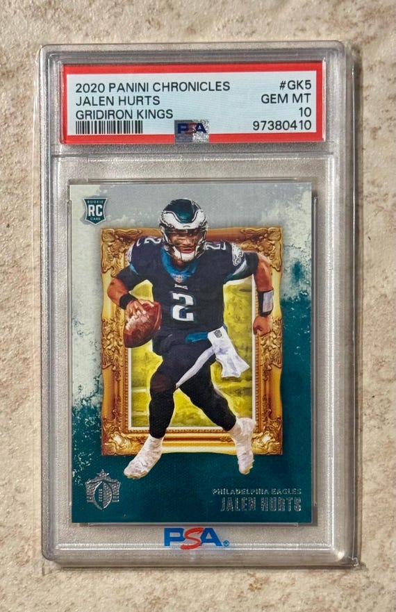 2020 Panini Donruss Jalen Hurts RC Rookie Gridiron Kings PSA 10 Gem Mint  Philadelphia Eagles Rookie Card RC - Etsy Israel