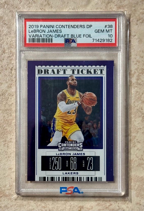 2019 PANINI コンテンダーズ ドラフトピック ブルーホイル #38