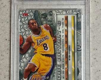 1997 Fleer Metal Kobe Bryant RC Graded PSA 8 #181 Los Angeles