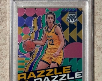 2024 Panini Mosaic Razzle Dazzle Caitlin Clark #RD2 RC PSA 10 Gem Mint