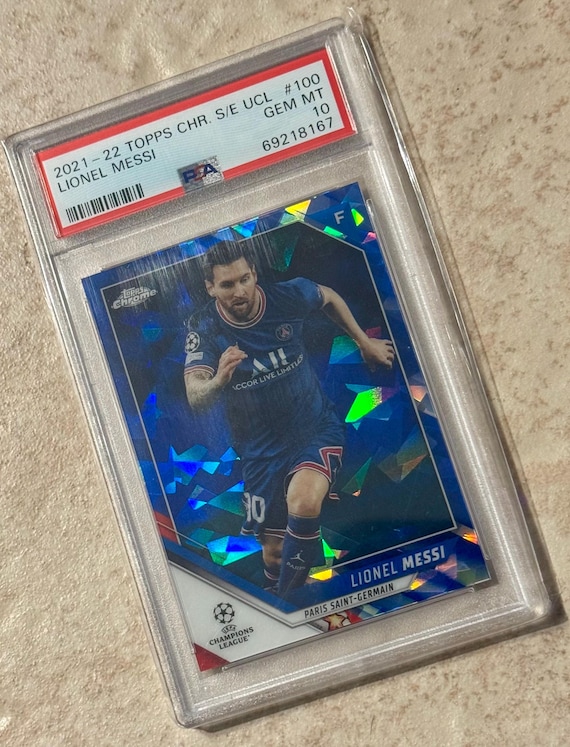 2021 Topps Chrome Sapphire #100 Lionel Messi PSA 10 Gem Mint