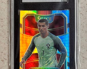 2017 Panini Select Cristiano Ronaldo #33 Silver Prizm SGC 10 Gem
