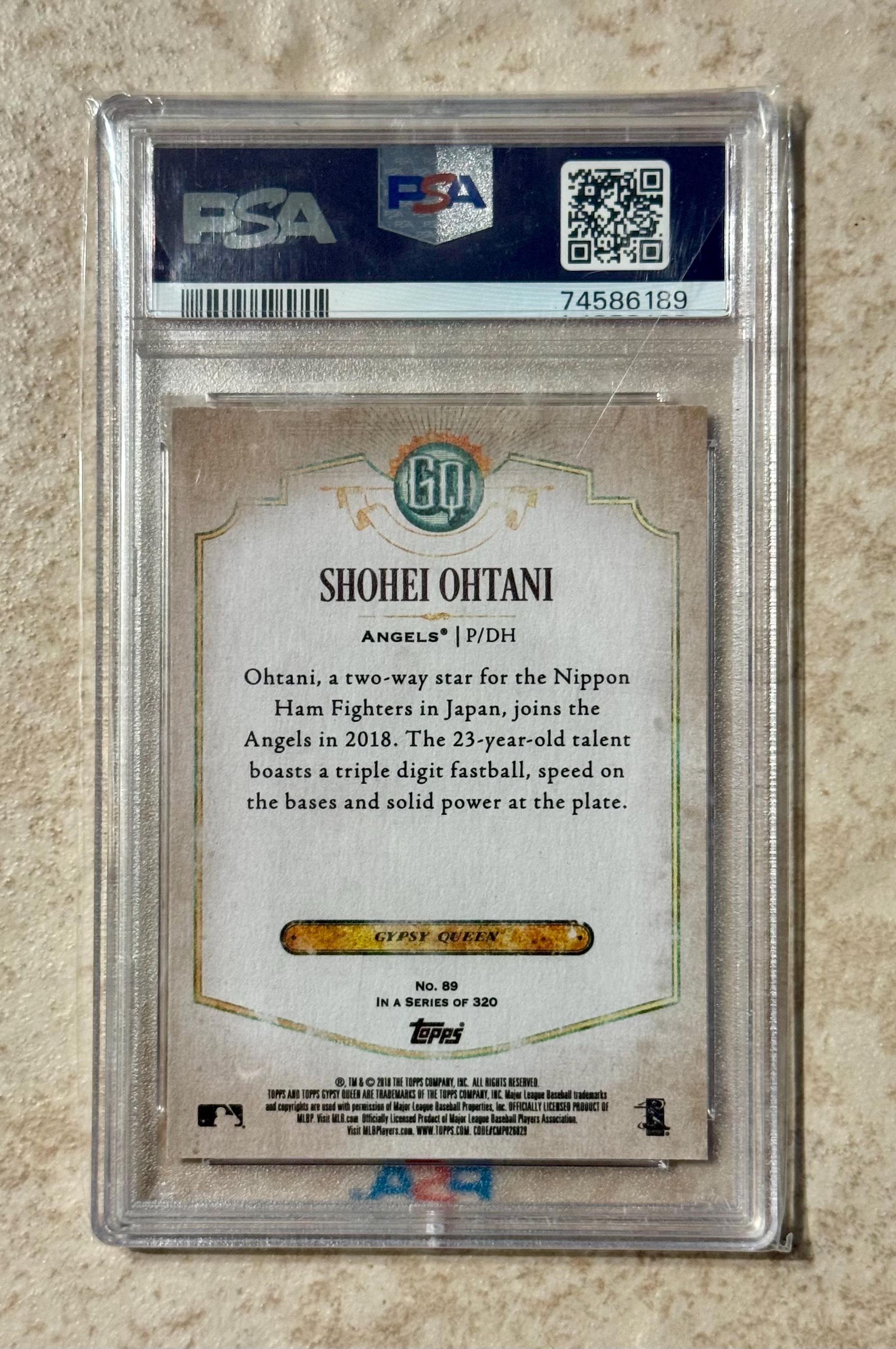 2018 TOPPS Shohei Ohtani Gypsy Queen RC Rookie Card #89 PSA 9 Mint