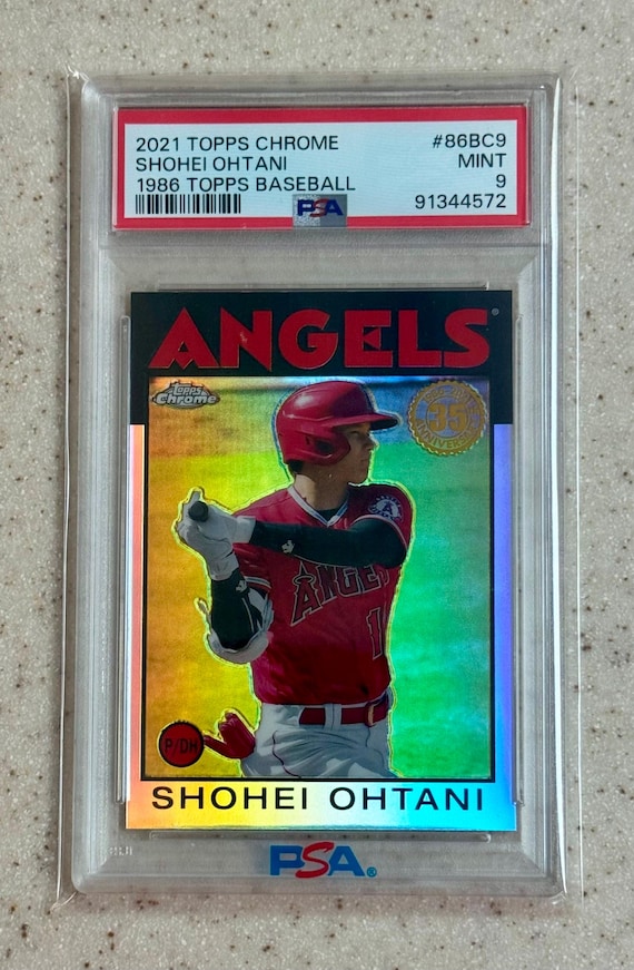 2021 Topps Chrome 1986 Topps Shohei Ohtani #86BC-9 PSA 9 Mint Los