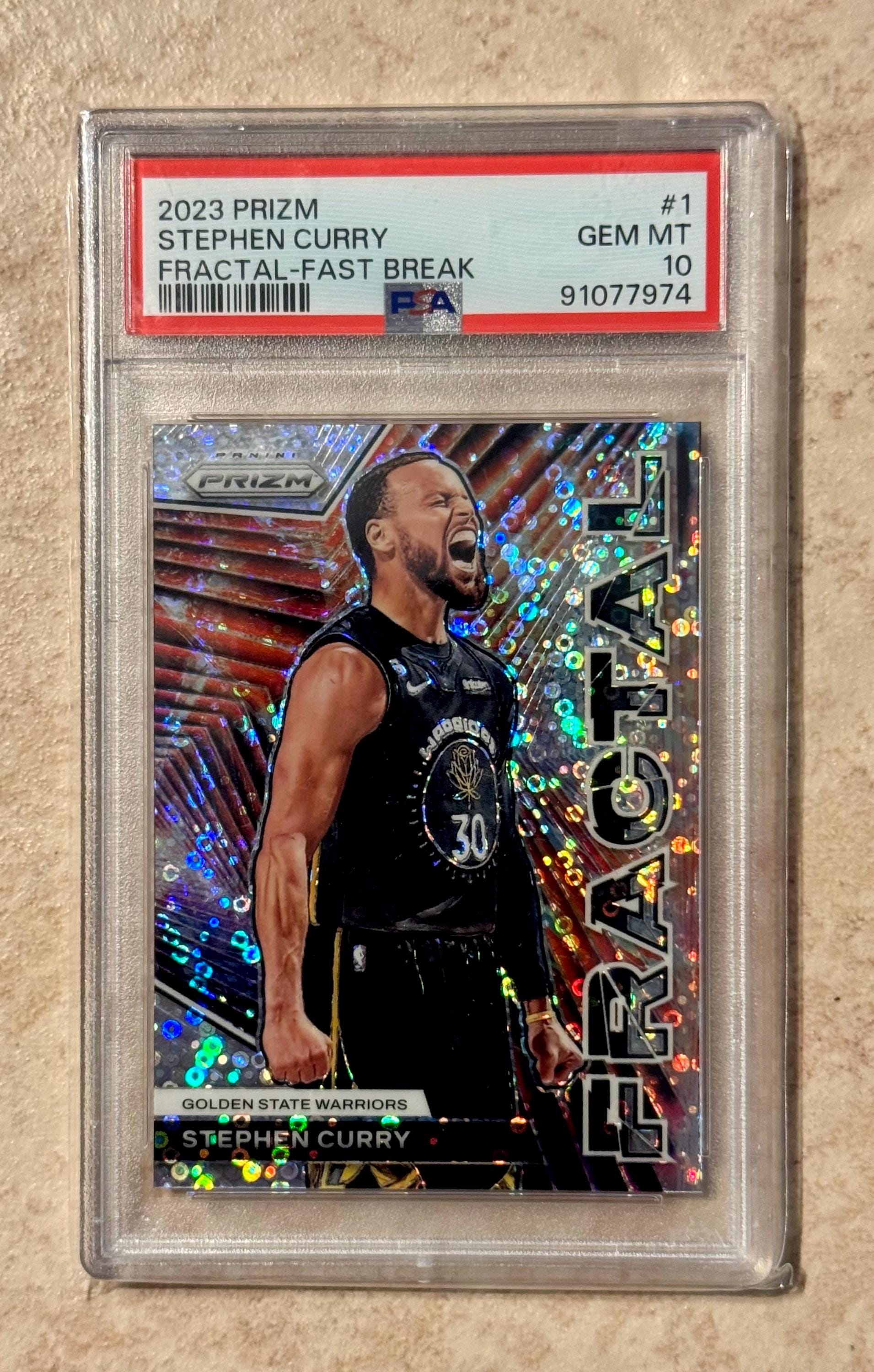 2023 Prizm Steph Curry #1 Fractal-fast Break PSA 10 Gem Mint - Etsy