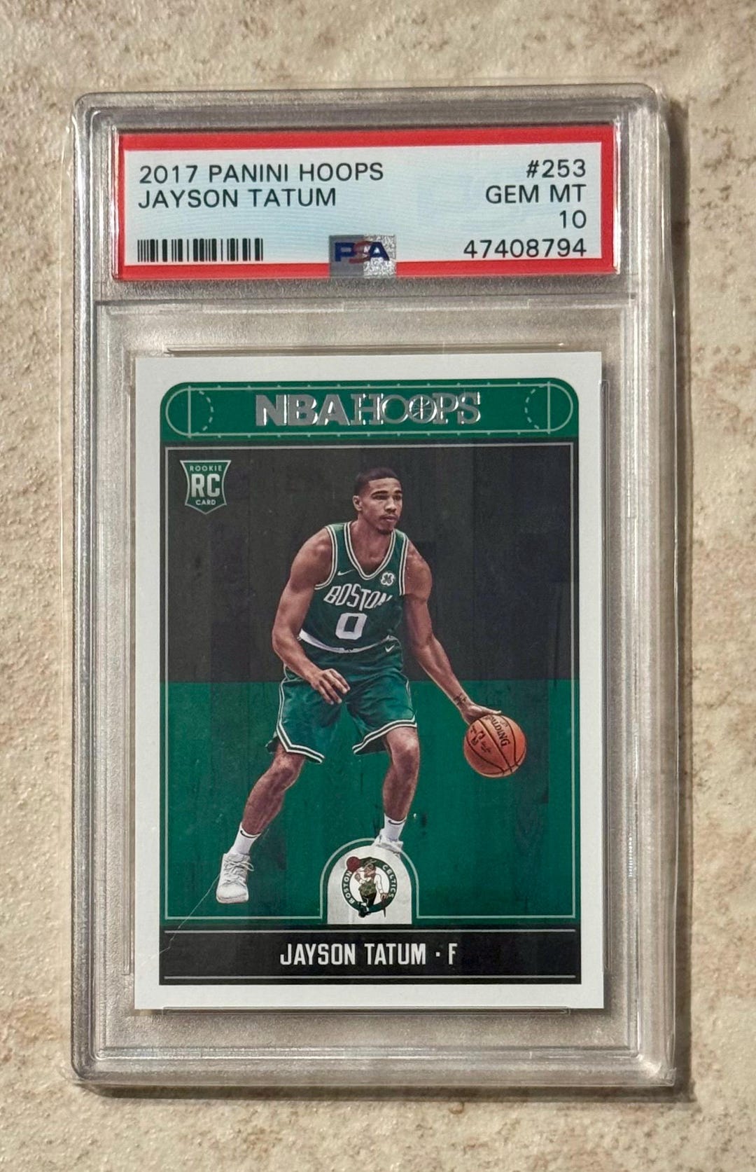 2017-18 Panini NBA Hoops Jayson Tatum #253 PSA 10 Gem Mint Rookie