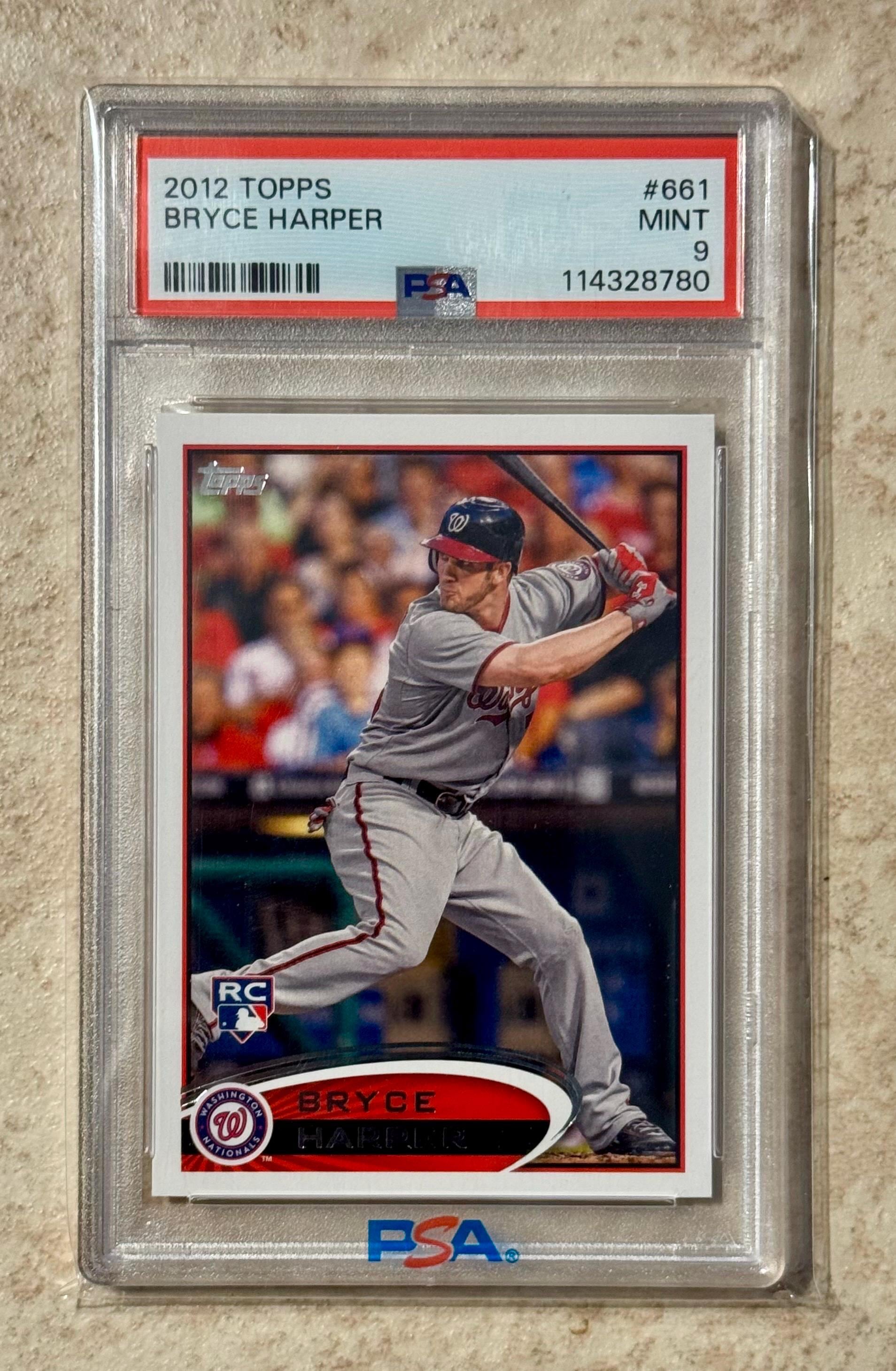 2012 Topps Bryce Harper Rookie RC #661 PSA 9 Mint - Etsy