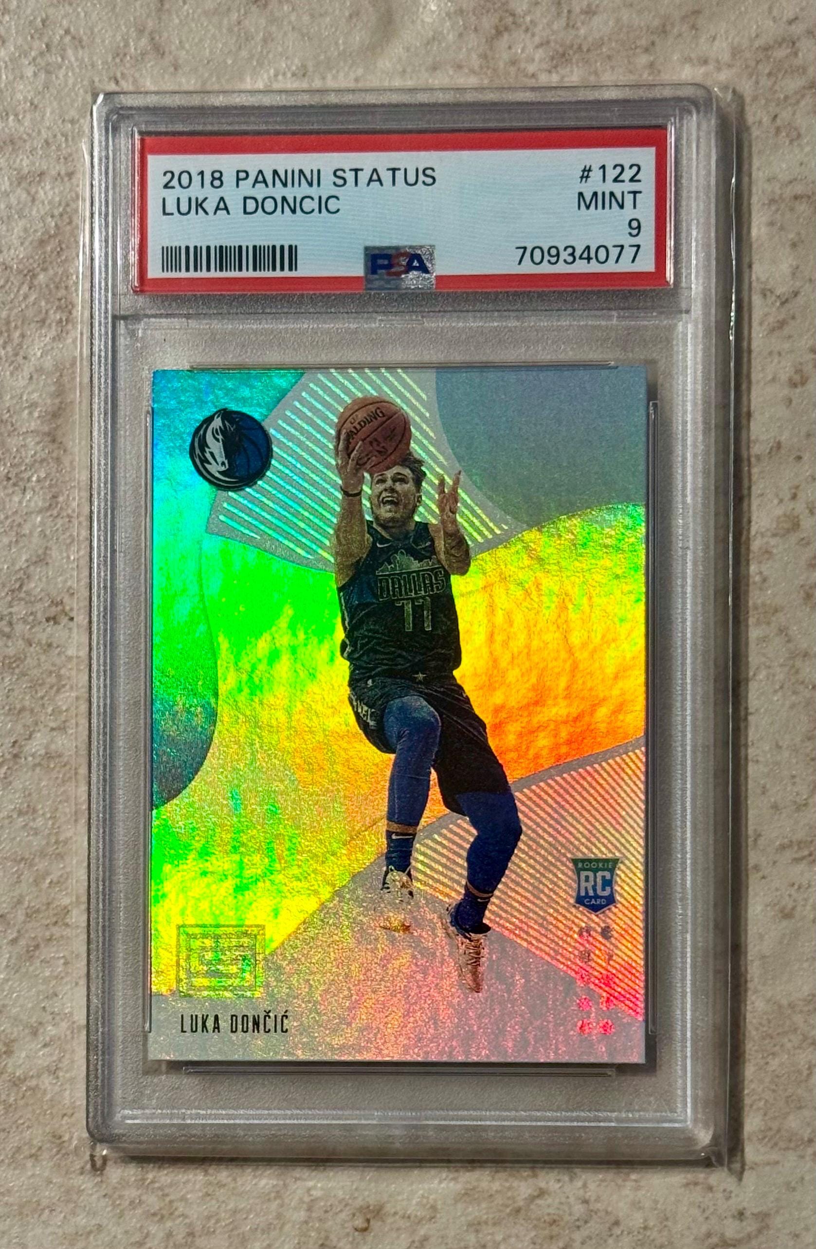 2018-19 Panini Status - Luka Dončić #122 (RC) PSA 9 Mint - Etsy 