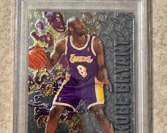 1997 Fleer Metal Kobe Bryant RC Graded PSA 8 #181 Los Angeles