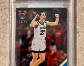 2023 Bowman U Now Blue - #61 Caitlin Clark Rookie RC - #d/49 PSA 10 Gem Mint SP