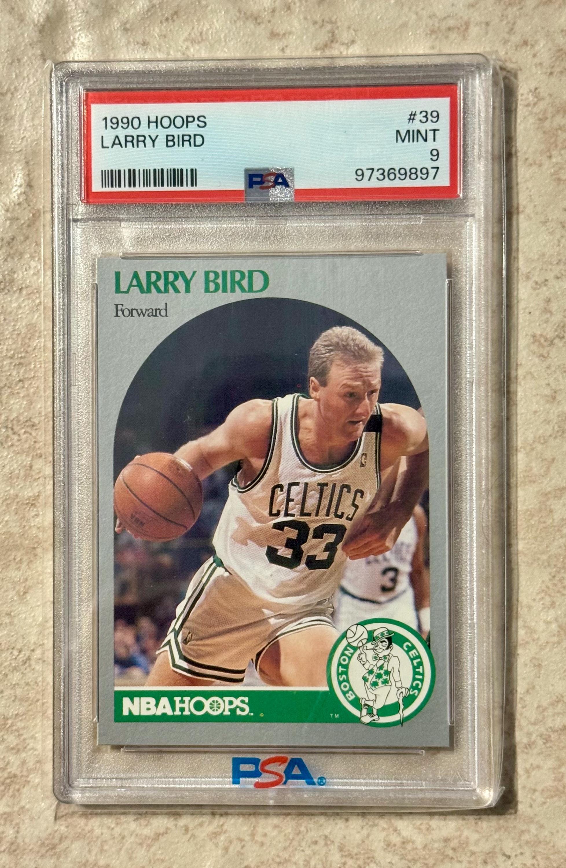 1990 Hoops Larry Bird #39 Boston Celtics PSA 9 Mint - Etsy