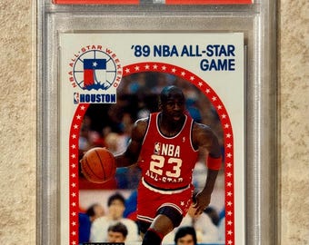 Michael Jordan NBA Hoops All Star 1989 Basketball Card No. 21