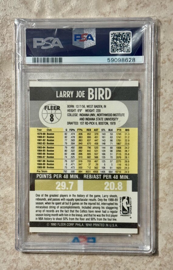 【PSA鑑定付き直筆サイン】1990 FLEER Ｗ．クラーク／Ｋ．ミッチェル PSA鑑定付き直筆サイン】1990 FLEER W．クラーク／K．ミッチェルの