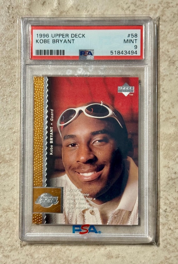 1996 Upper Deck Kobe Bryant #58 Rookie RC PSA 9 Mint - Etsy