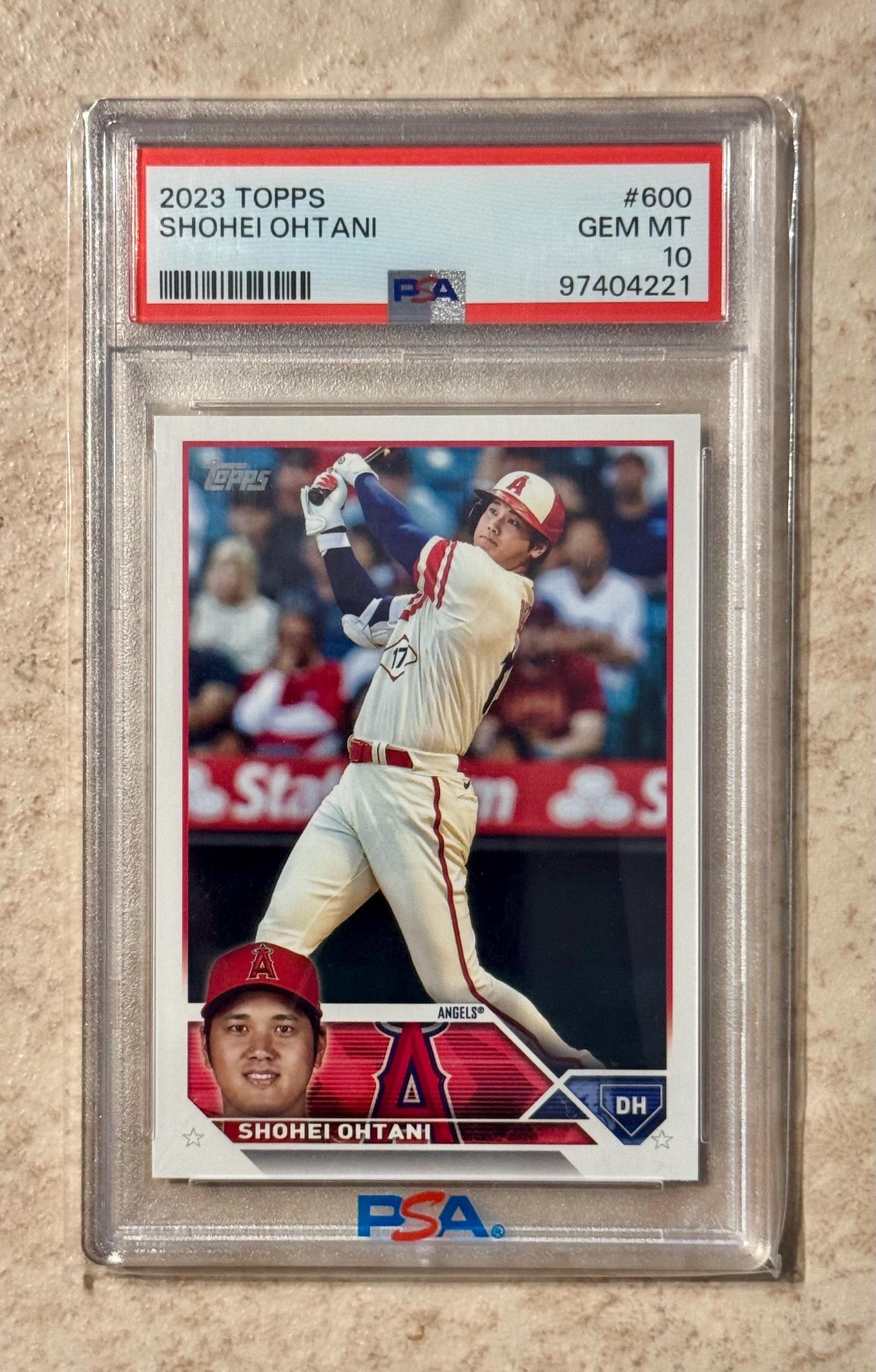 2023 Topps #600 Shohei Ohtani PSA 10 GEM MINT Los Angeles Dodgers 