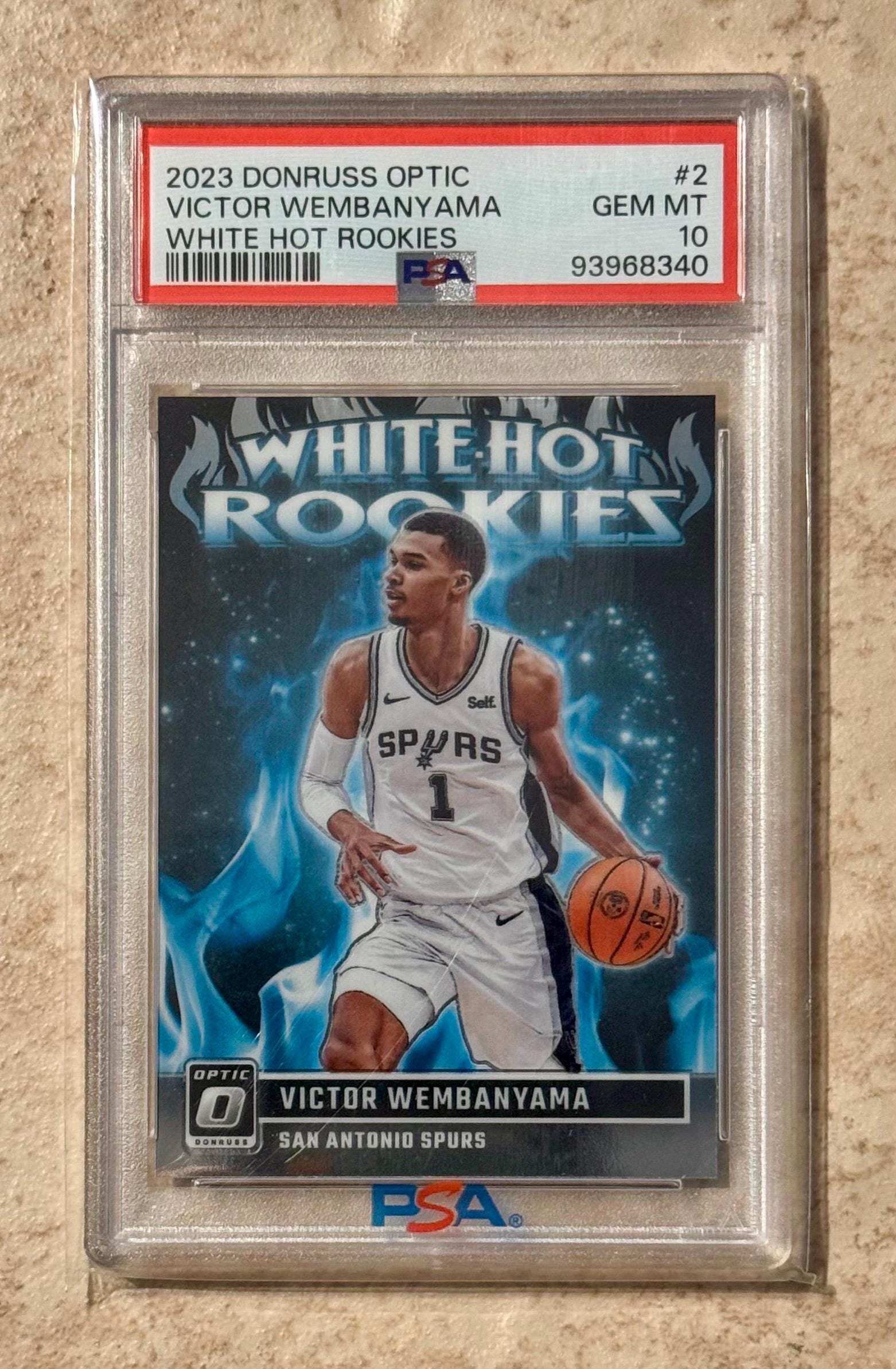 2023-24 Donruss Optic Victor Wembanyama White Hot Rookies Holo #2 