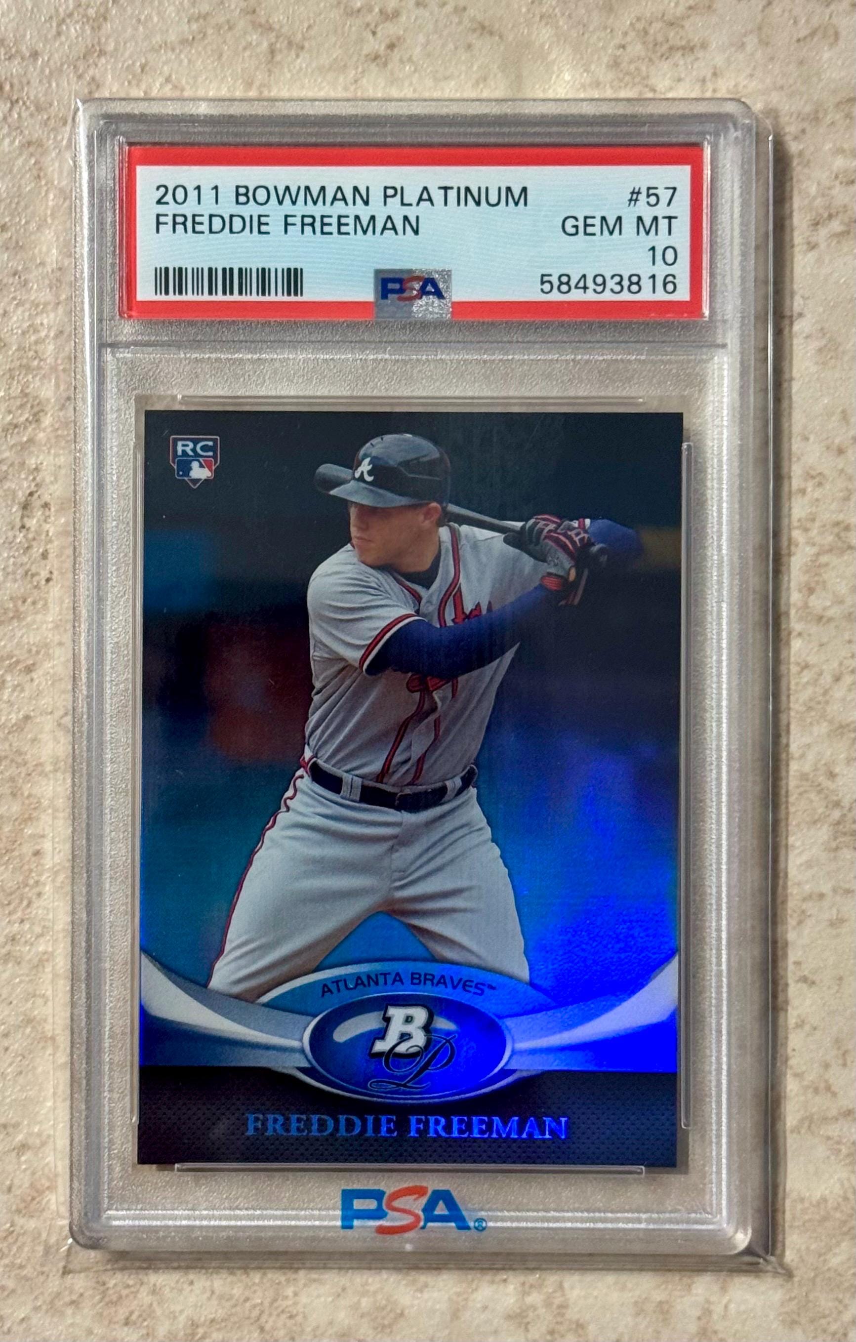Freddie Freeman 2011 Bowman Platinum #57 PSA 10 Gem Mint Rookie