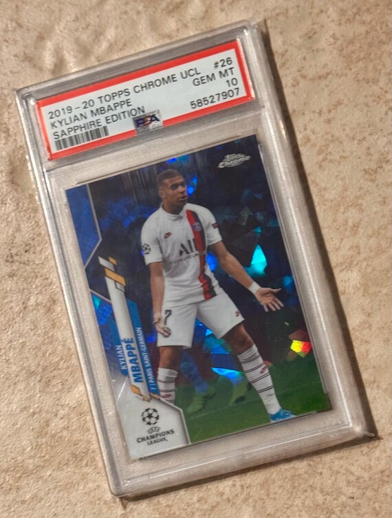 キリアン・ムバッペ 2019-20 Topps Chrome UEFA サファイア PSA 10