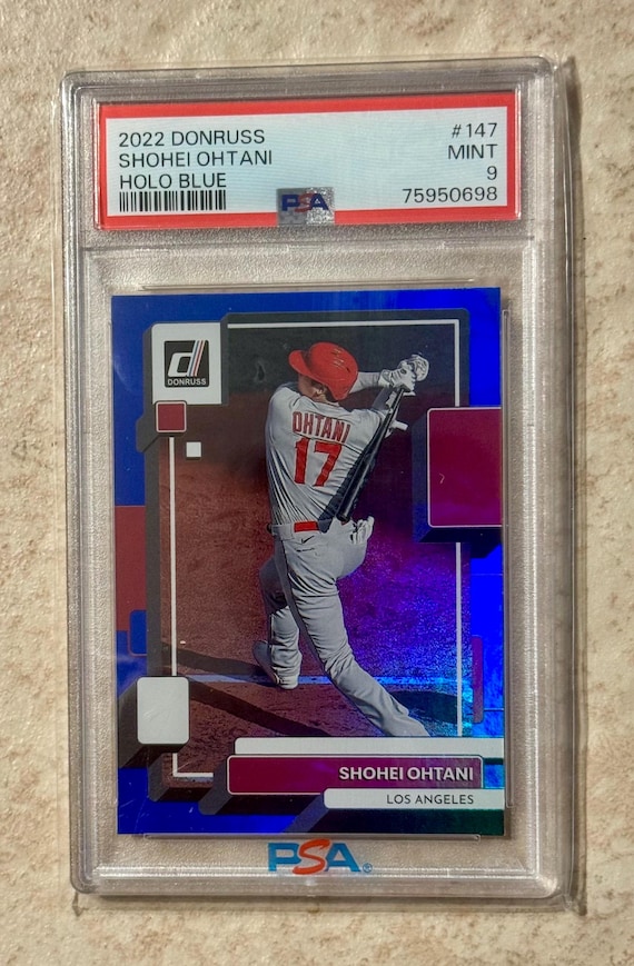 2022 Donruss Optic Shohei Ohtani #147 Holo Blue Prizm PSA 9 Mint
