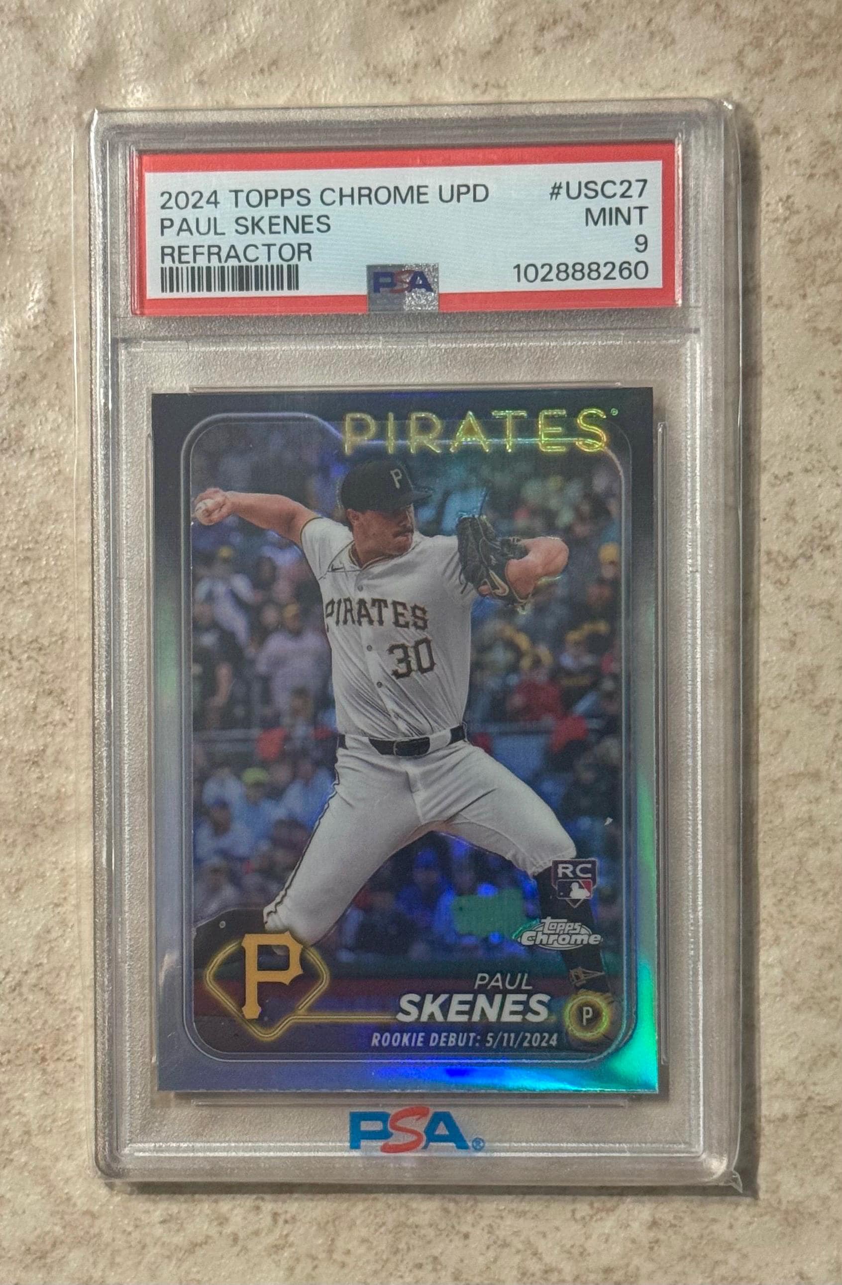 2024 Topps Chrome Update Series - Rookie RC Paul Skenes #USC27 