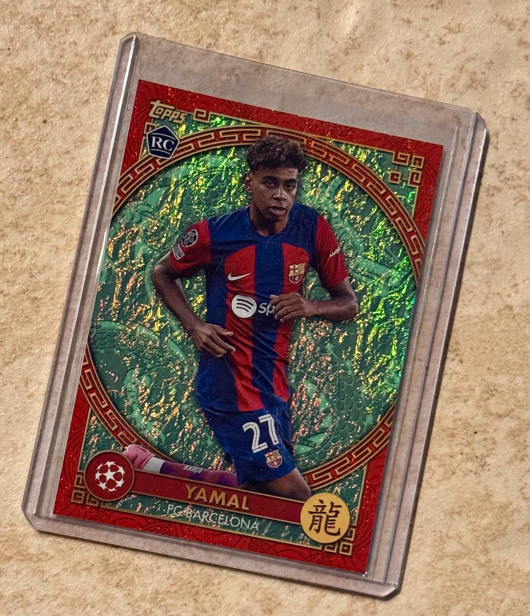 2023-24 Topps Jade UEFA Lamine Yamal #NY-7 Chinese New Year Fcb